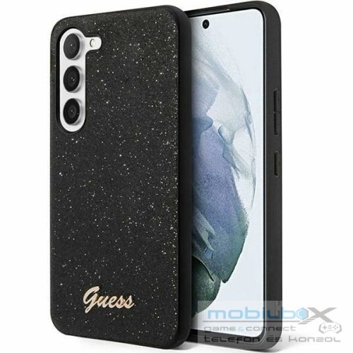 GUESS case for SAMSUNG S24 GUHCS24SHGGSHK (Glitter Script) black