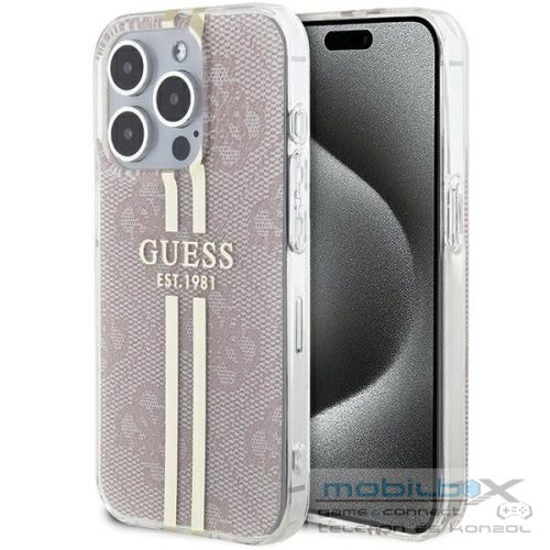 GUESS case for IPHONE 14 Pro Max GUHCP14XH4PSEGP (4G Gold Stripe) pink
