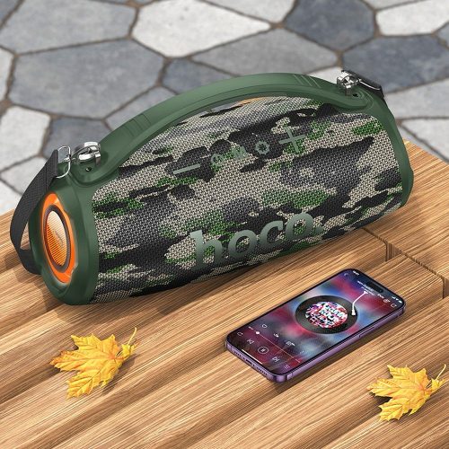 HOCO wireless speaker bluetooth HA4 camouflage green