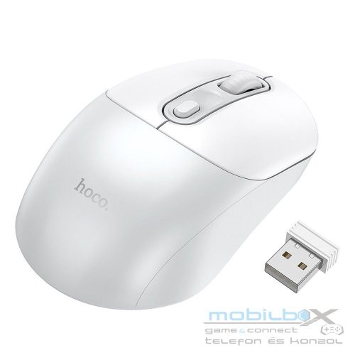HOCO wireless computer mouse 2.4G GM28 white gray