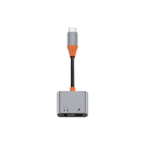 WiWU - Audio adapter LT10 Typ C to Typ C + 3.5mm