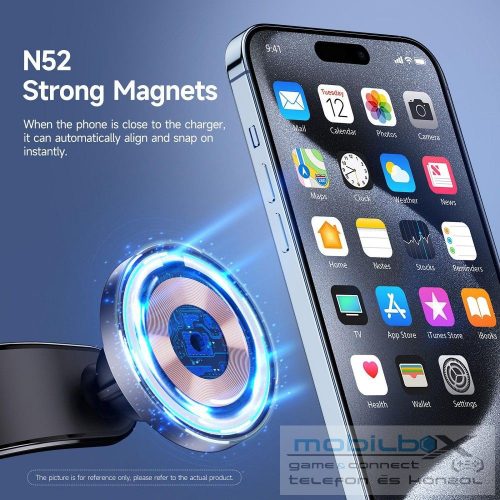 DUZZONA V3 - Dashboard Car Holder with Magnetic Wireless Charger 15W (Compatible with MagSafe)