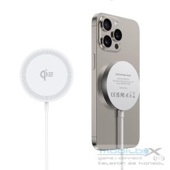   DUZZONA wireless charger compatible with MagSafe 15W and Qi2 charging standard W18 white