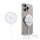 DUZZONA wireless charger compatible with MagSafe 15W and Qi2 charging standard W18 white