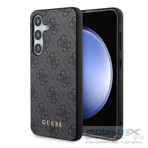 GUESS case for SAMSUNG A35 GUOHCSA35G4GFGR (PU 4G Classic Metal Logo) black