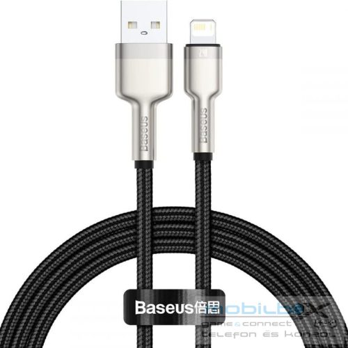 BASEUS cable USB A to Lightning 2,4A Cafule Metal 1 m black