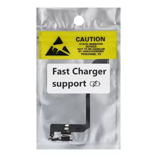 Charging flex USB for IPHONE XS black (used)