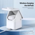 W20 4-in-1 House-shaped Magnetic Wireless Charger Stand 15W White