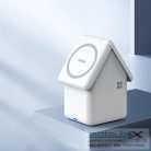 W20 4-in-1 House-shaped Magnetic Wireless Charger Stand 15W White