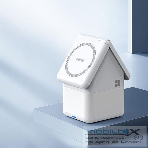 W20 4-in-1 House-shaped Magnetic Wireless Charger Stand 15W White