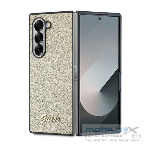 GUESS case for SAMSUNG Z Fold 6 GUHCZFD6HGGSHD (HC PU 4G Glitter Script) gold