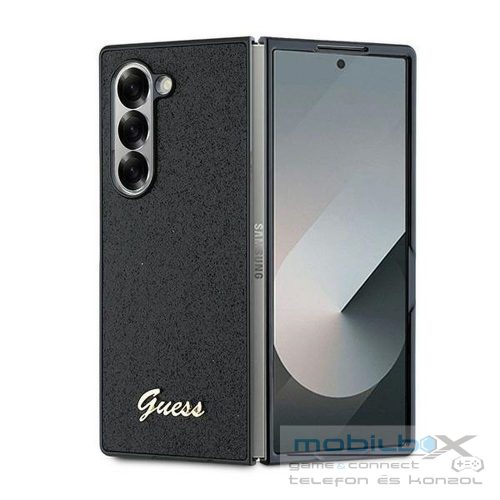 GUESS case for SAMSUNG Z Fold 6 GUHCZFD6HGGSHK (HC PU 4G Glitter Script) black