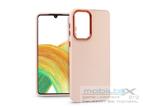 Samsung A336B Galaxy A33 5G szilikon hátlap - Frame - rózsaszín