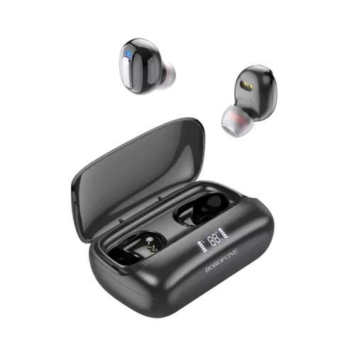 Borofone TWS Bluetooth Fülhallgató BE55 Tökéletes Fekete