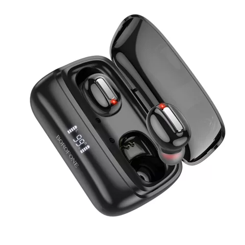 Borofone TWS Bluetooth Fülhallgató BE55 Tökéletes Fekete
