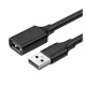 Ugreen US103 USB-A 2.0 hosszabbító kábel, 2m, fekete	