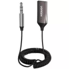 Ugreen CM309 Bluetooth 5.3 audio vevő jack csatlakozóval, fekete
