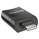 Hoco UA17 OTG adapter USB-A-Lightning, fekete