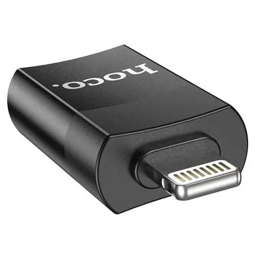 Hoco UA17 OTG adapter USB-A-Lightning, fekete