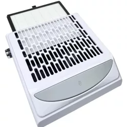   Műköröm porelszívó, 100 W, kéztámasszal, USB csatlakozóval, fehér, Blueque BQ-858-10, fehér