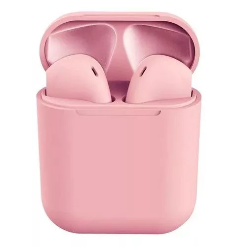 Bluetooth sztereó fülhallgató, v5.0, TWS, töltőtok, iNPods 12, matt - pink