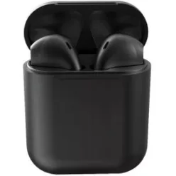   Bluetooth sztereó fülhallgató, v5.0, TWS, töltőtok, iNPods 12, matt - fekete