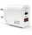 Hálózati töltő adapter, 45W, USB aljzat, USB Type-C aljzat, gyorstöltés, PD