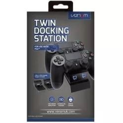   Venom twin docking station VS2737 PS4 fekete dupla töltőállomás