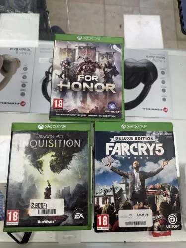 Xbox játékcsomag: For Honor, Far Cry5, Dragon Age Inquistion - használt