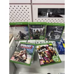   Xbox One játékcsomag - Assassin's Creed the Zero collection, Assassin's Creed Syndicate, Dishonored, FarCry3, Rage2 - használt