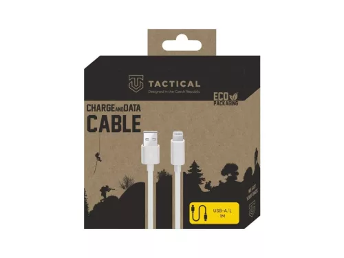 Tactical USB / Lightning kábel fehér 1m