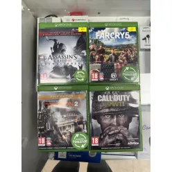   Xbox One játékcsomag - Assassin's Creed III Remastered, FarCry5, The Devision2, Call of Duty WWII - használt