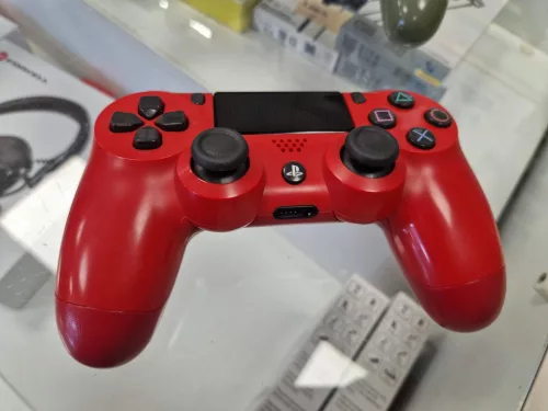 Playstation 4 Dualschock 4 kontroller piros ,  felújított 
