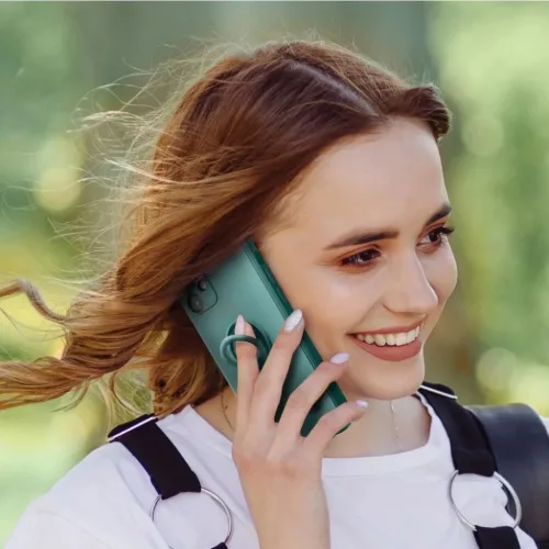 SILICONE RING tok iPhone 16 Pro zöld