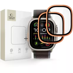   Apple Watch Ultra (49 mm) üvegfólia Tech-protect Glass Ring 2 darabos Kozmikus Narancs