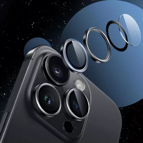 Hofi Camring Pro+ Iphone 16 / 16 Plus / 17 Fekete üvegfólia
