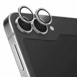   Uniq Optix Alumínium Edzett Üveg Objektívhez Applicatorral Samsung Galaxy Z Flip 6-hoz - Fehér üvegfólia