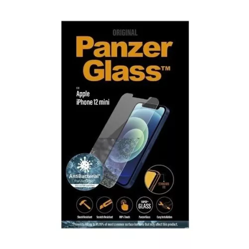 PanzerGlass Standard Super+ antibakteriális üvegfólia iPhone 12 Minihez