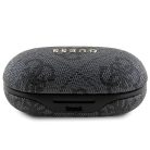 Guess 4G Metal Logós Bluetooth TWS fülhallgató ENC dokkolóval - fekete