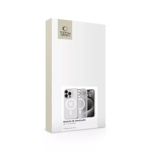 Tech-protect Magslim Magsafe Iphone 16 Pro Matt/fehér Tok