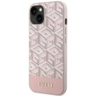 Guess GUHMP14SHGCFSEP iPhone 14 6.1" pink/pink kemény tok GCube Stripes MagSafe tok