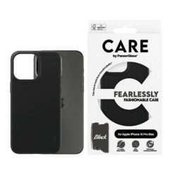   CARE by PanzerGlass Félelem Nélküli Divatos iPhone 15 Pro Max tok - Fekete