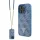 iPhone 16 Pro Kék Eredeti GUESS bőrtok fém logós strasszköves crossbody GUHCP16LP4TDSCPB