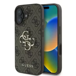   iPhone 16 Barna Eredeti Guess 4G Nagy Logó GUHCP16S4GMGBR tok