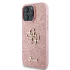iPhone 16 Pro rózsaszín Original Case GUESS keménytok Rögzített Csillogó Nagy 4G GUHCP16LHG4SGp