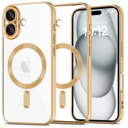 Tech-protect Magflex Magsafe Iphone 16 Shiny Gold Tok