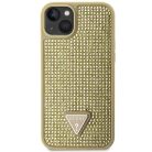 Guess GUHCP14MHDGTPD iPhone 14 Plus 6.7" arany/arany keménytok Rhinestone Triangle tok