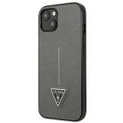 Guess GUHCP14SPSATLG iPhone 14 6.1" ezüst/ezüst keménytok SaffianoTriangle Logo