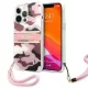 Guess GUHCP13XKCABPI iPhone 13 Pro Max 6.7" pink/pink merev tok Camo Strap Collection