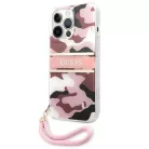 Guess GUHCP13XKCABPI iPhone 13 Pro Max 6.7" pink/pink merev tok Camo Strap Collection